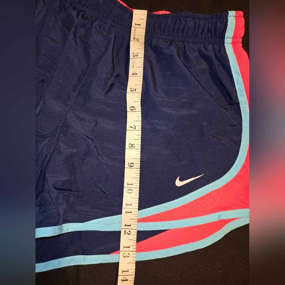 Nike Blue and Hot Pink Athletic Shorts - Picture 5 of 6